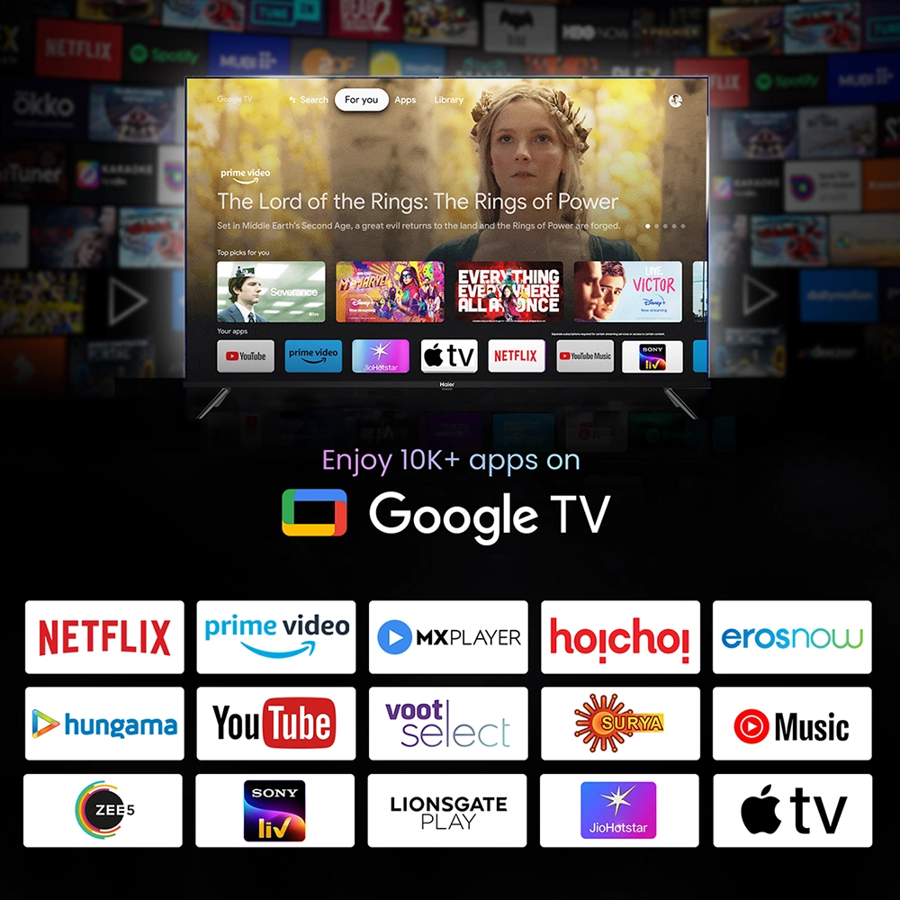 Haier A9UG 4K Ultra HD 108cm (43) Google TV | MEMC